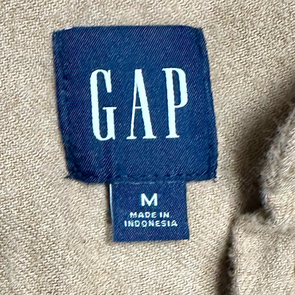 GAP Camel Heather Flannel Women’s Button-Up Shirt 100% Cotton – Size M - Picture 16 of 16